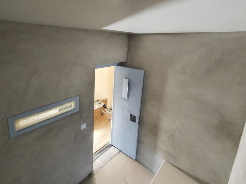 Installed epoxy resin floor & walls in MOD cells