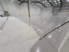 High build epoxy resin floor in warehouse.